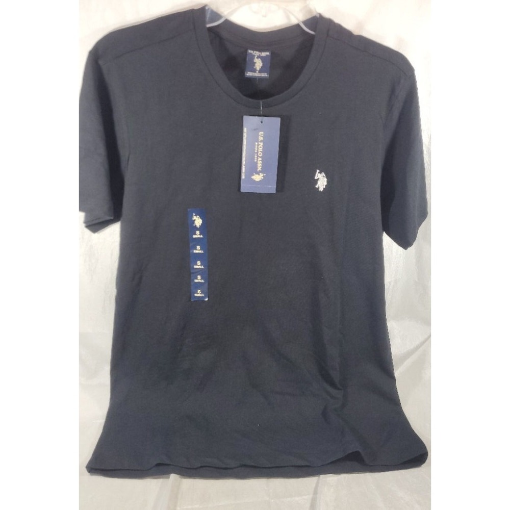 U.S. Polo Assn. 100% Cotton Short Sleeve Crew Neck T-Shirt - Black - Small
